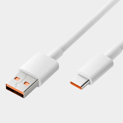 1মি দৈর্ঘ্যের সাদা রঙের USB চার্জিং ডেটা কেবল 20V 3A 60W USB 3.1 দ্রুত চার্জ করার জন্য
