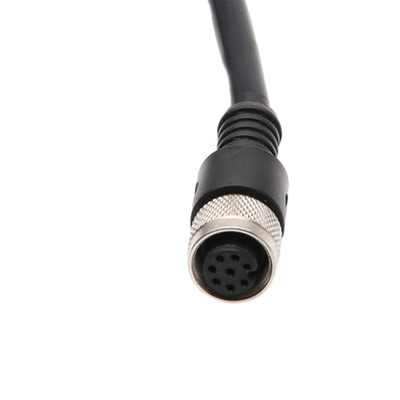 IP67 জলরোধী M12 2 পিন 3 পিন 4 পিন সংযোগকারী সহ সমকোণ বৈদ্যুতিক তারের তার