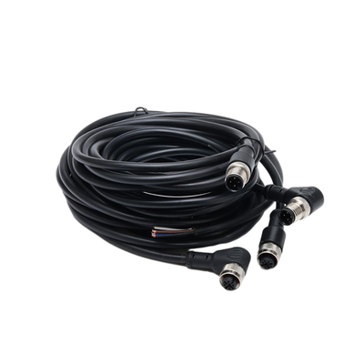 1M BK PVC জ্যাকেট 4C×AWG22 সহ স্ট্রেইট সিঙ্গেল এন্ডেড পিগটেল ওয়াটারপ্রুফ কেবল অ্যাসেম্বলি
