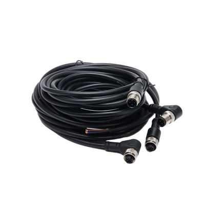 1M BK PVC জ্যাকেট 4C×AWG22 সহ স্ট্রেইট সিঙ্গেল এন্ডেড পিগটেল ওয়াটারপ্রুফ কেবল অ্যাসেম্বলি
