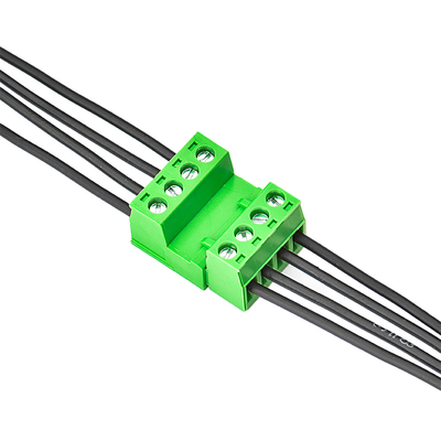 সবুজ রঙের PCB টার্মিনাল ব্লক সংযোগকারী ওয়্যার XK2EDGA 5.08MM পিচ