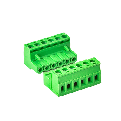 সবুজ রঙের PCB টার্মিনাল ব্লক সংযোগকারী ওয়্যার XK2EDGA 5.08MM পিচ