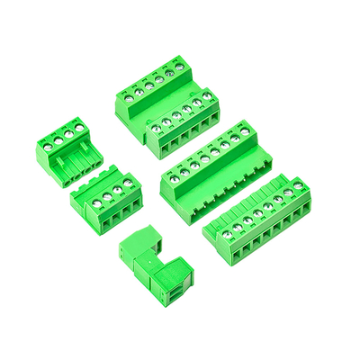 সবুজ রঙের PCB টার্মিনাল ব্লক সংযোগকারী ওয়্যার XK2EDGA 5.08MM পিচ