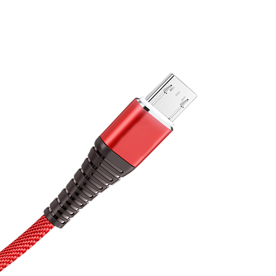 Mp3 Mp4 এর জন্য নাইলন ব্রেইড কোট USB চার্জিং ডেটা কেবল 3Ft 2.4A