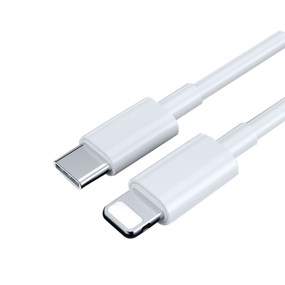 পিভিসি জ্যাকেট সহ 3Ft দৈর্ঘ্যের USB চার্জিং ডেটা কেবল ইউএসবি 3.1 ইউএসবি সি থেকে সি সাদা রঙ