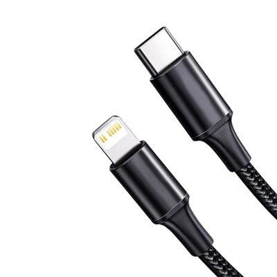 নাইলন ব্রেইড কভার 10Gbps স্থানান্তর গতি সহ কালো রঙের USB দ্রুত চার্জিং তার