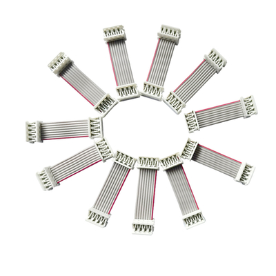 UL2651 ফ্ল্যাট রিবন কেবল 15cm দৈর্ঘ্য 2.54mm 1.27mm পিচ ধূসর রঙ