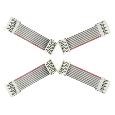 UL2651 ফ্ল্যাট রিবন কেবল 15cm দৈর্ঘ্য 2.54mm 1.27mm পিচ ধূসর রঙ
