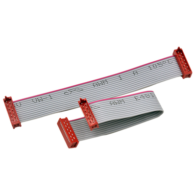 1.27 মিমি পিচ IDC কেবল অ্যাসেম্বলি AMP 215083 রেড কালার কানেক্টর মাইক্রো ম্যাচ 12P