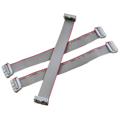 2.54 মিমি ডাবল রো IDC ফ্ল্যাট রিবন কেবল UL2651 টাইপ 28AWG পুরুষ প্লাগ