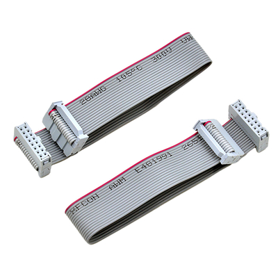 2.54 মিমি ডাবল রো IDC ফ্ল্যাট রিবন কেবল UL2651 টাইপ 28AWG পুরুষ প্লাগ