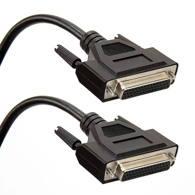 DB9 DB15 DB25 D সাব কানেক্টর সহ পুরুষ থেকে পুরুষ প্লাগ Rs232 সিরিয়াল কেবল 3ft