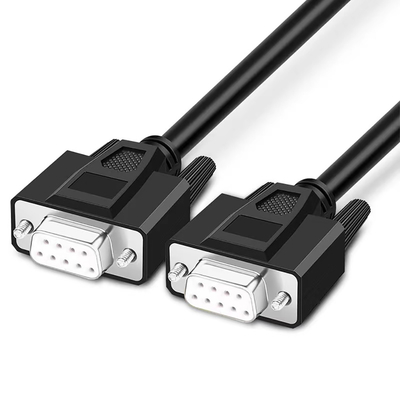 DB9 DB15 DB25 D সাব কানেক্টর সহ পুরুষ থেকে পুরুষ প্লাগ Rs232 সিরিয়াল কেবল 3ft