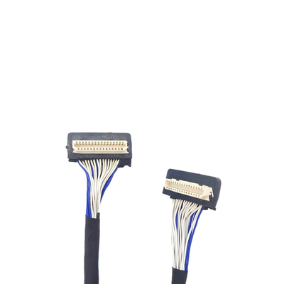 DF9 31pin কাস্টম LVDS কেবল, ফ্লেক্স কোক্সিয়াল কেবল 1 মিমি পিচ সংযোগকারী প্রকার