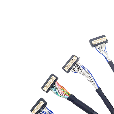 DF9 31pin কাস্টম LVDS কেবল, ফ্লেক্স কোক্সিয়াল কেবল 1 মিমি পিচ সংযোগকারী প্রকার
