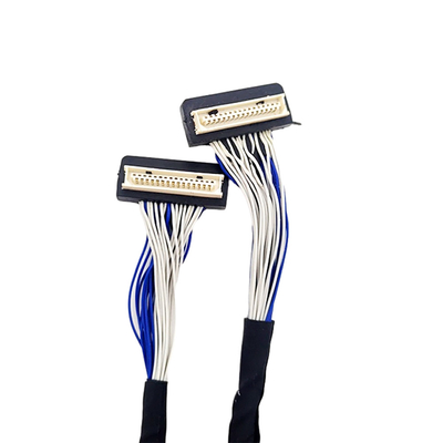 DF9 31pin কাস্টম LVDS কেবল, ফ্লেক্স কোক্সিয়াল কেবল 1 মিমি পিচ সংযোগকারী প্রকার