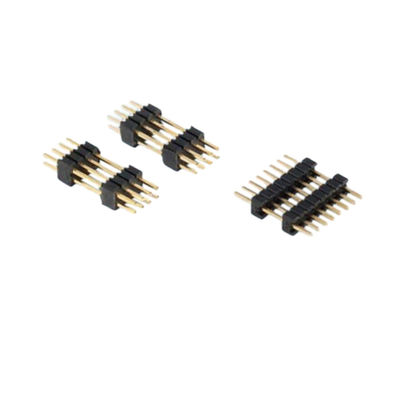 গোল্ড ফ্ল্যাশ পিসিবি সংযোগকারী ২.০ মিমি পিচ থ্রু হোল পিন হেডার ২.৫৪ মিমি পিচ পুরুষ