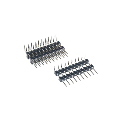 1.27 মিমি পিচ SMT পিন হেডার PCB সংযোগকারী ডুয়াল রো 4P থেকে 60P THT