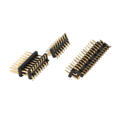 1.27 মিমি পিচ SMT পিন হেডার PCB সংযোগকারী ডুয়াল রো 4P থেকে 60P THT