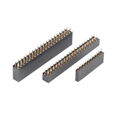 1.27 মিমি পিচ SMT পিন হেডার PCB সংযোগকারী ডুয়াল রো 4P থেকে 60P THT