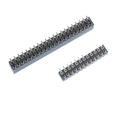 1.27 মিমি পিচ SMT পিন হেডার PCB সংযোগকারী ডুয়াল রো 4P থেকে 60P THT