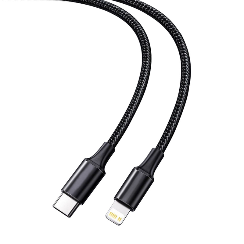 নাইলন ব্রেইড কভার 10Gbps স্থানান্তর গতি সহ কালো রঙের USB দ্রুত চার্জিং তার