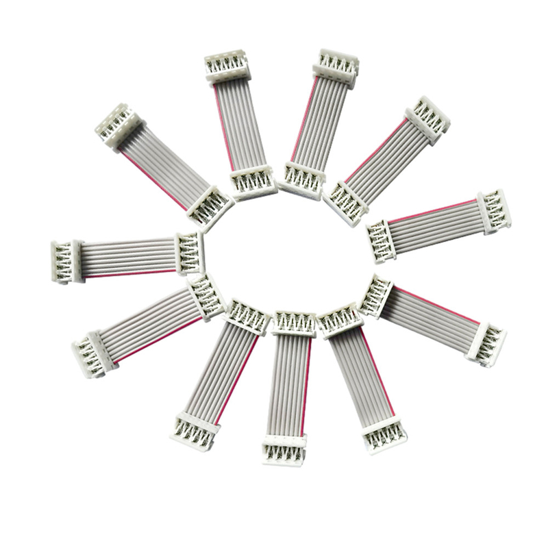 UL2651 ফ্ল্যাট রিবন কেবল 15cm দৈর্ঘ্য 2.54mm 1.27mm পিচ ধূসর রঙ