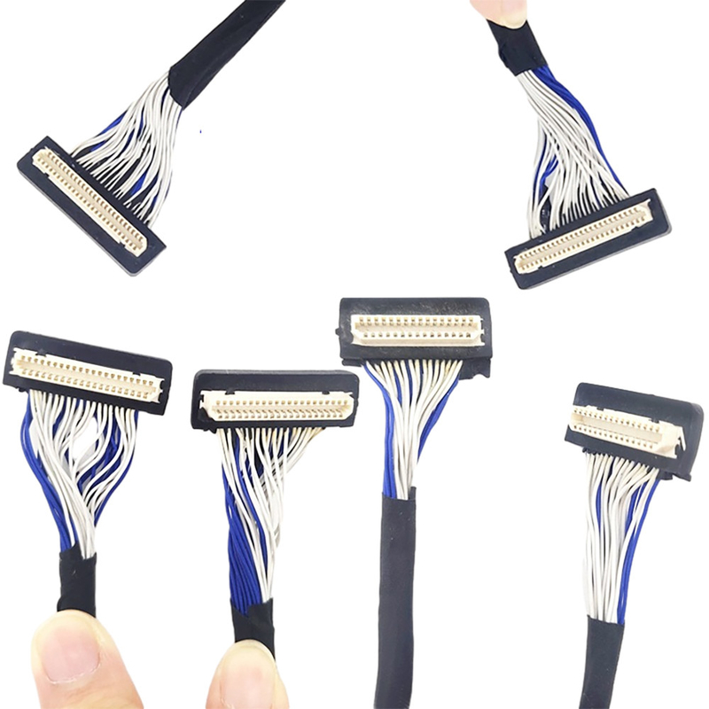 DF9 31pin কাস্টম LVDS কেবল, ফ্লেক্স কোক্সিয়াল কেবল 1 মিমি পিচ সংযোগকারী প্রকার