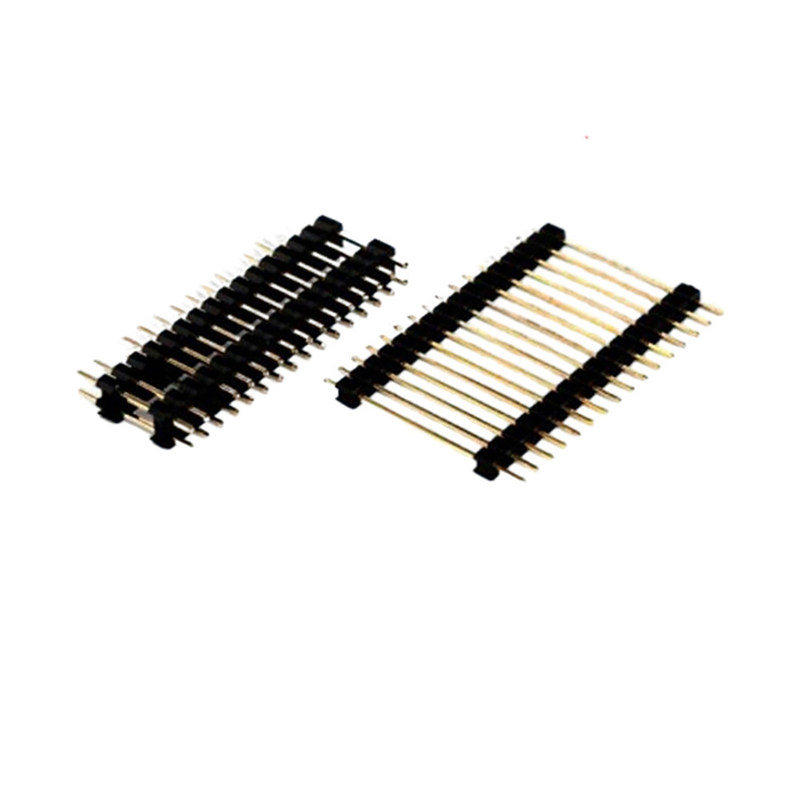 গোল্ড ফ্ল্যাশ পিসিবি সংযোগকারী ২.০ মিমি পিচ থ্রু হোল পিন হেডার ২.৫৪ মিমি পিচ পুরুষ