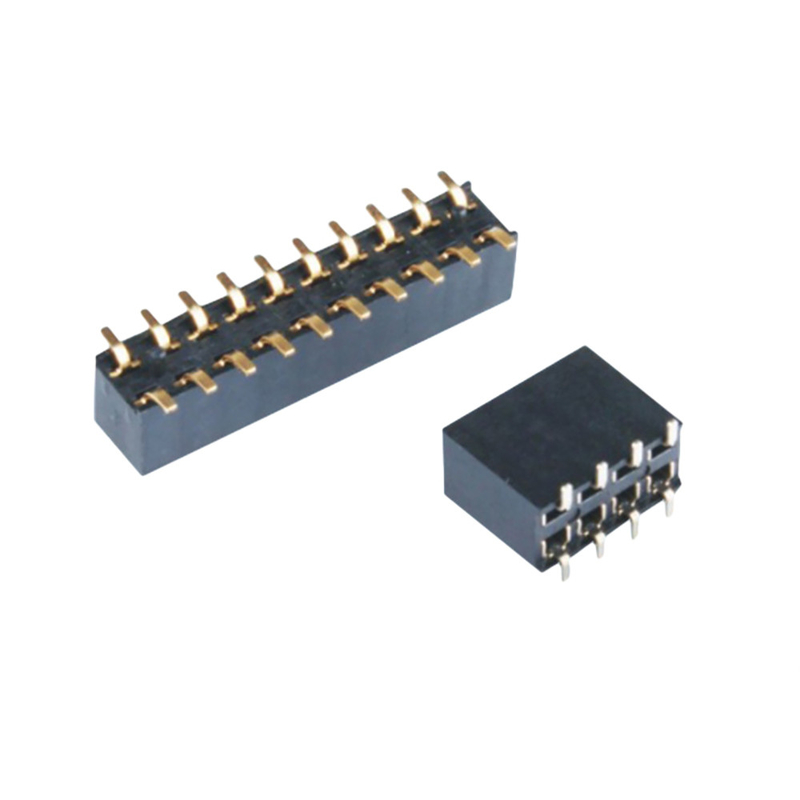 2P-40P একক ডাবল সারি পিসিবি সংযোগকারী এসএমটি মহিলা শিরোনাম 2.54 মিমি পিচ